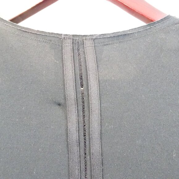 Alice + Olivia by Stacey Bendet Top Rhinestones on Shoulders SAMPLE? Black Rayon - Picture 5 of 5